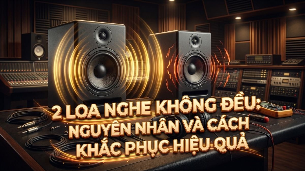 2 loa nghe không đều: Nguyên nhân và cách khắc phục hiệu quả